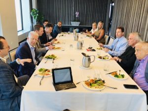 A Tenant Advisory Group luncheon of about 12 attendees