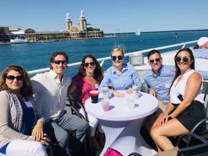 Tenant Advisory Group team together at an outing at Navy Pier