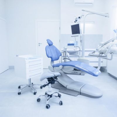 An dental clinical space, empty and unused