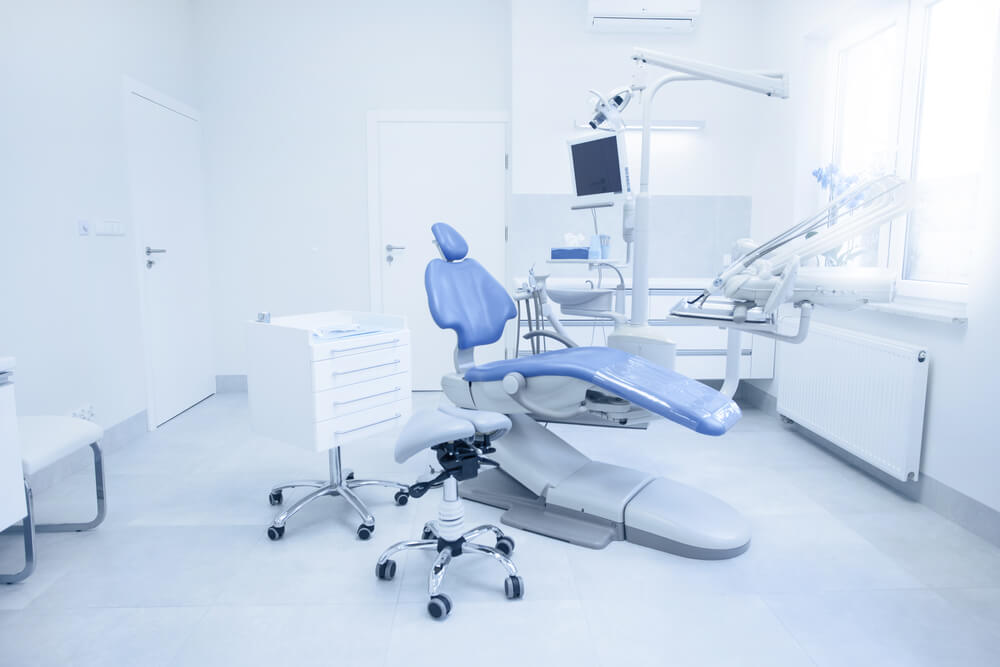 An dental clinical space, empty and unused