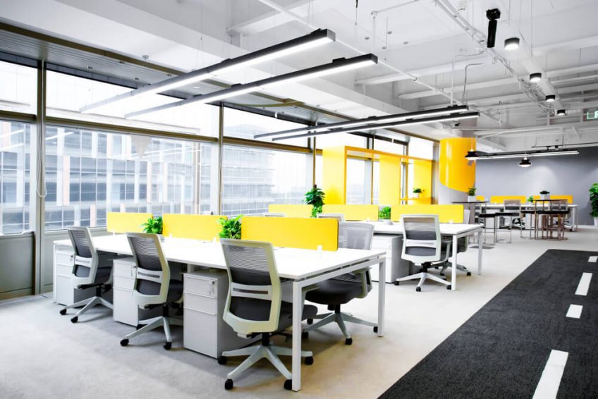 Open-plan office space