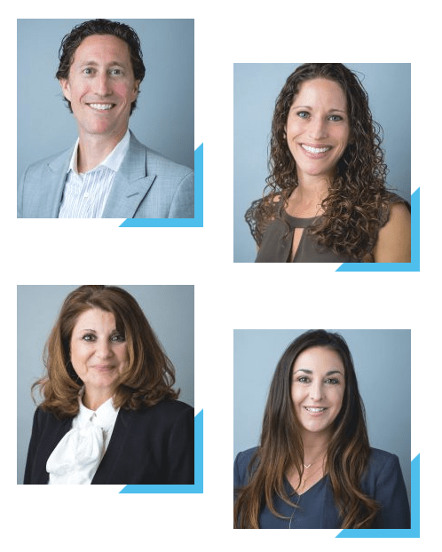 Four professional headshots arranged in a grid Four professional headshots arranged in a grid