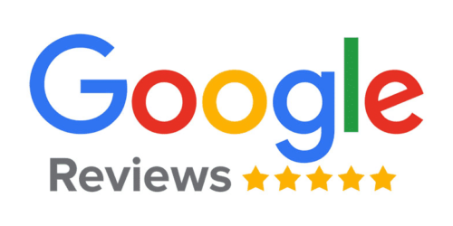 Google reviews logo with a five-star rating. Google reviews logo with a five-star rating.