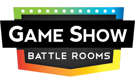 Logo for Game Show Battle Rooms with colorful dots and gradient banner.